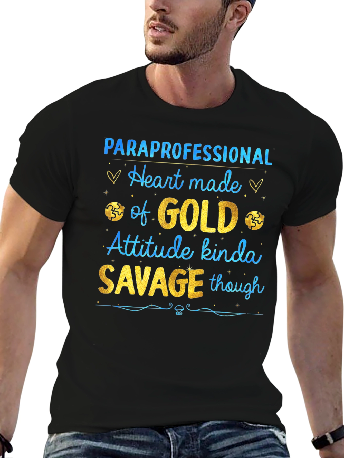Paraprofessional Heart of Gold Savage T-Shirt