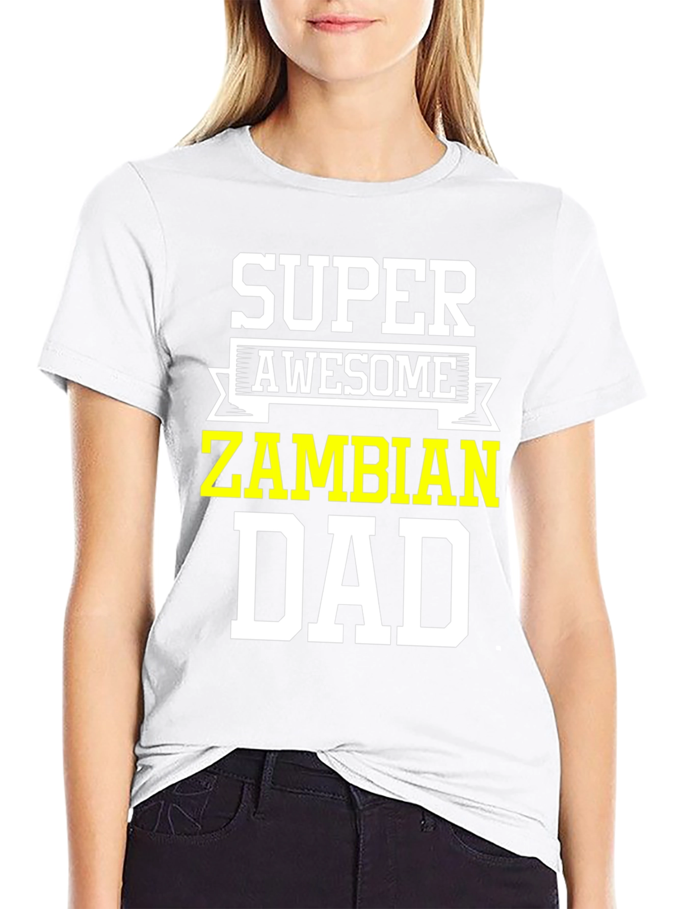 Super Awesome Zambian Dad T-Shirt