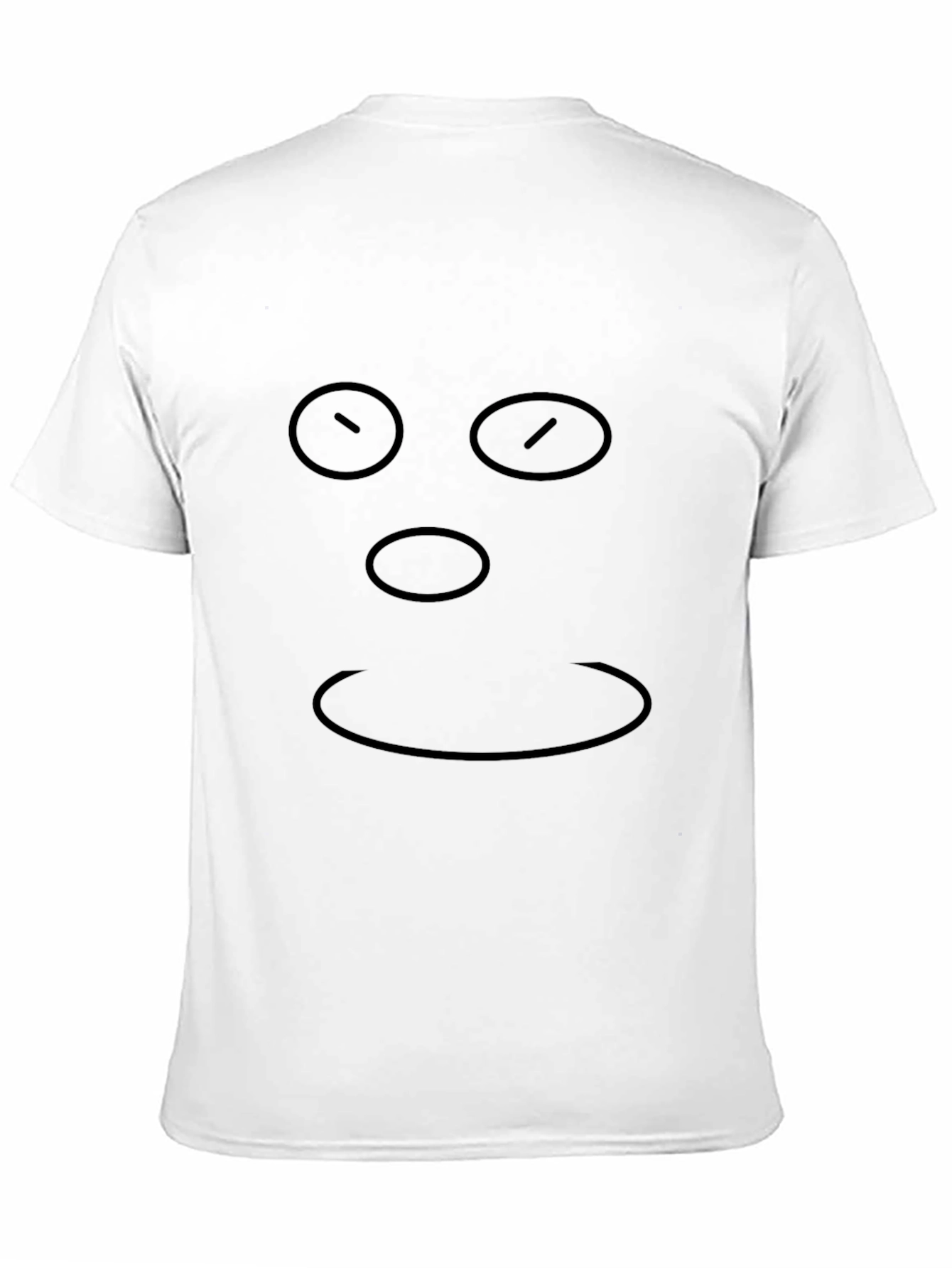 Minimalist Face Graphic Black T-Shirt