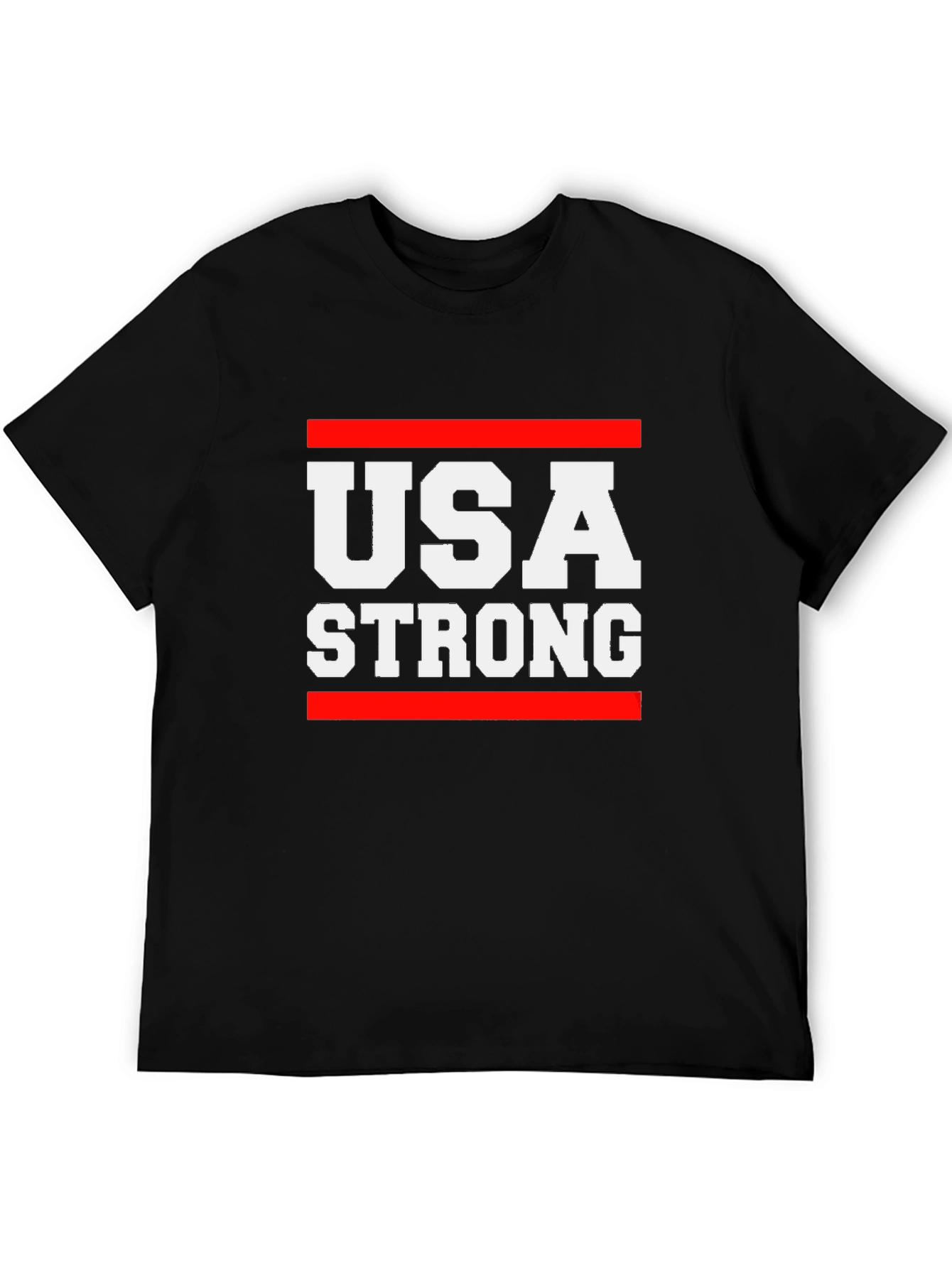 USA Strong Graphic T-Shirt - Patriotic Tee