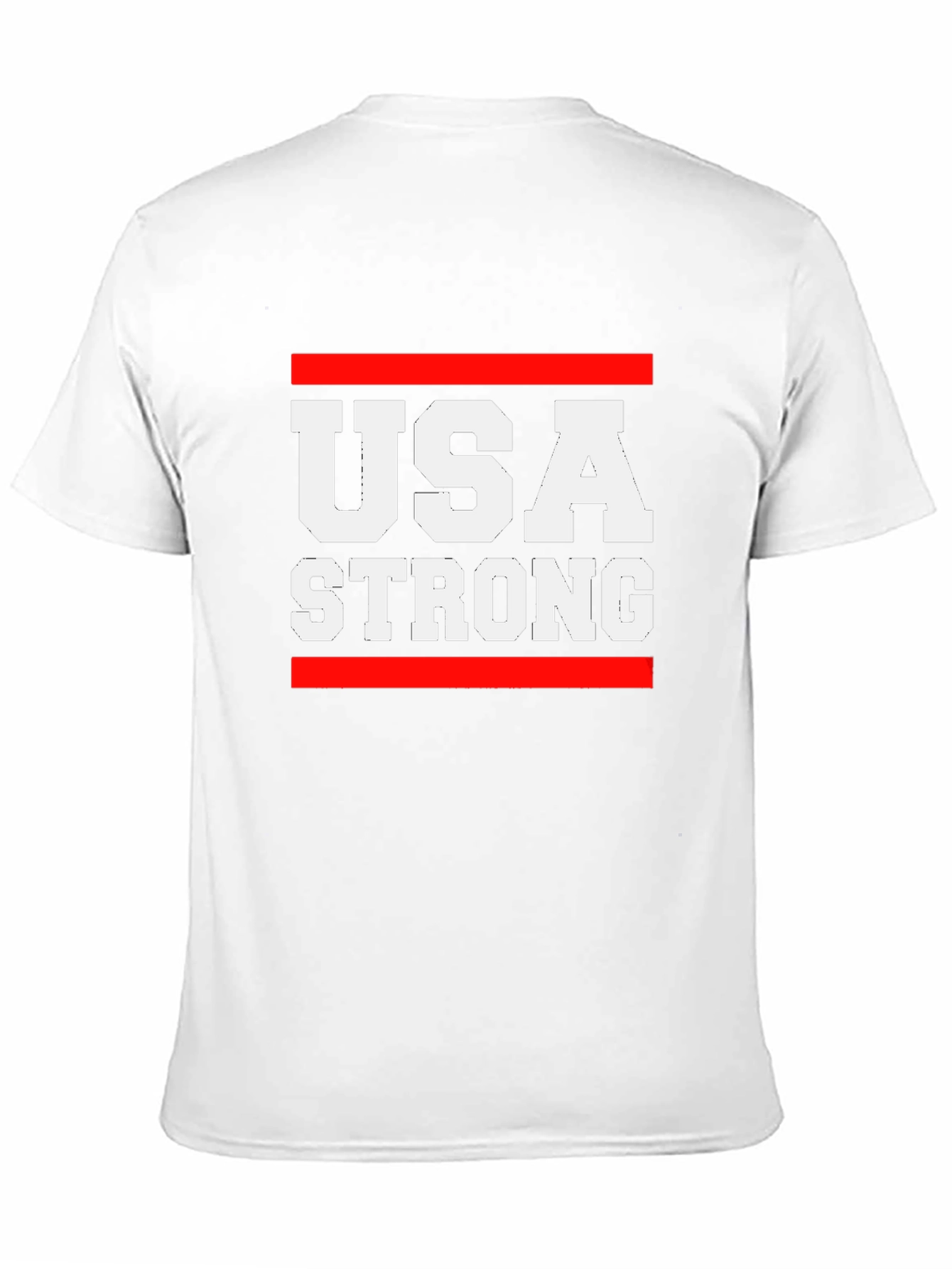 USA Strong Graphic T-Shirt - Patriotic Tee