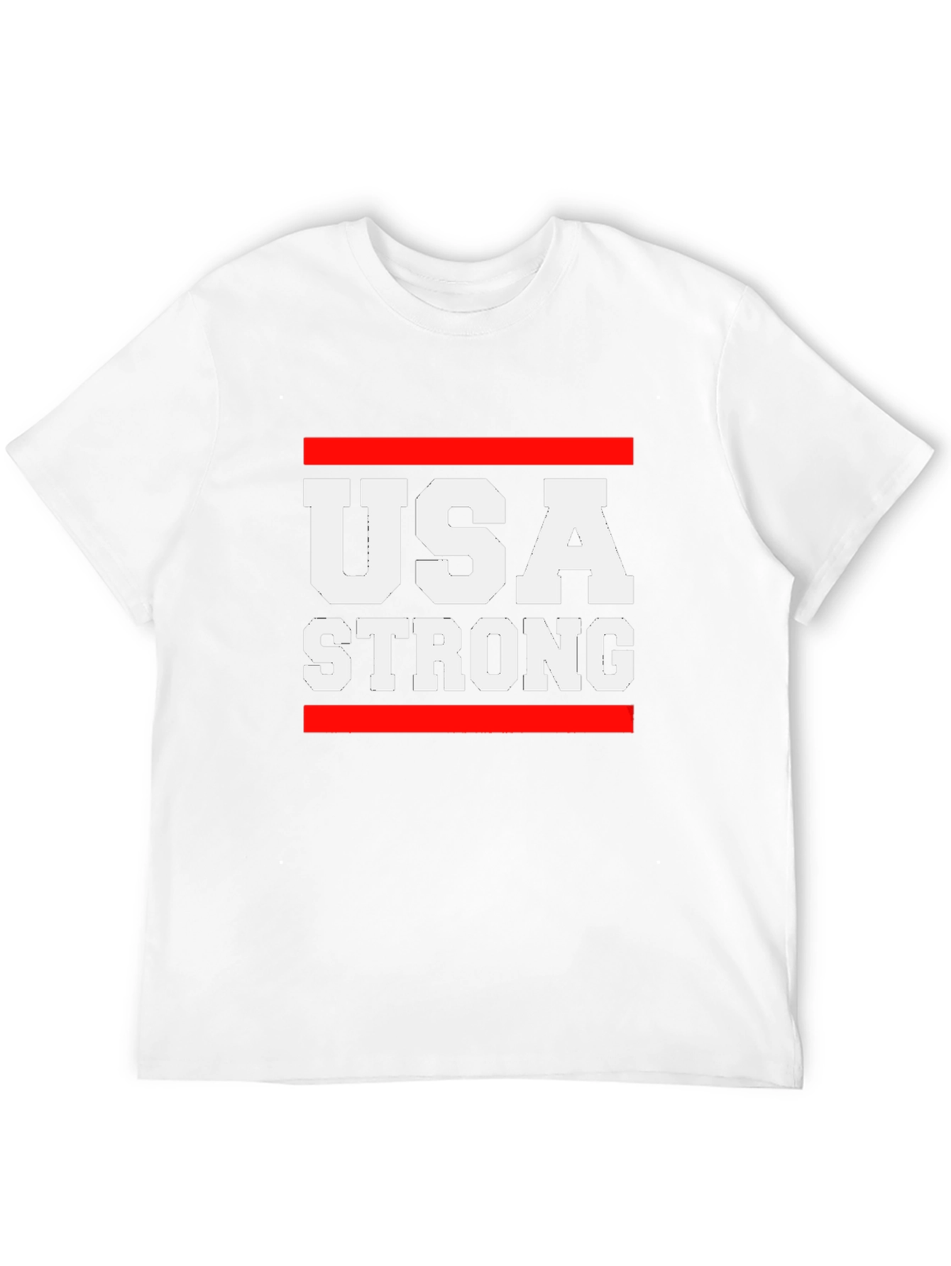 USA Strong Graphic T-Shirt - Patriotic Tee