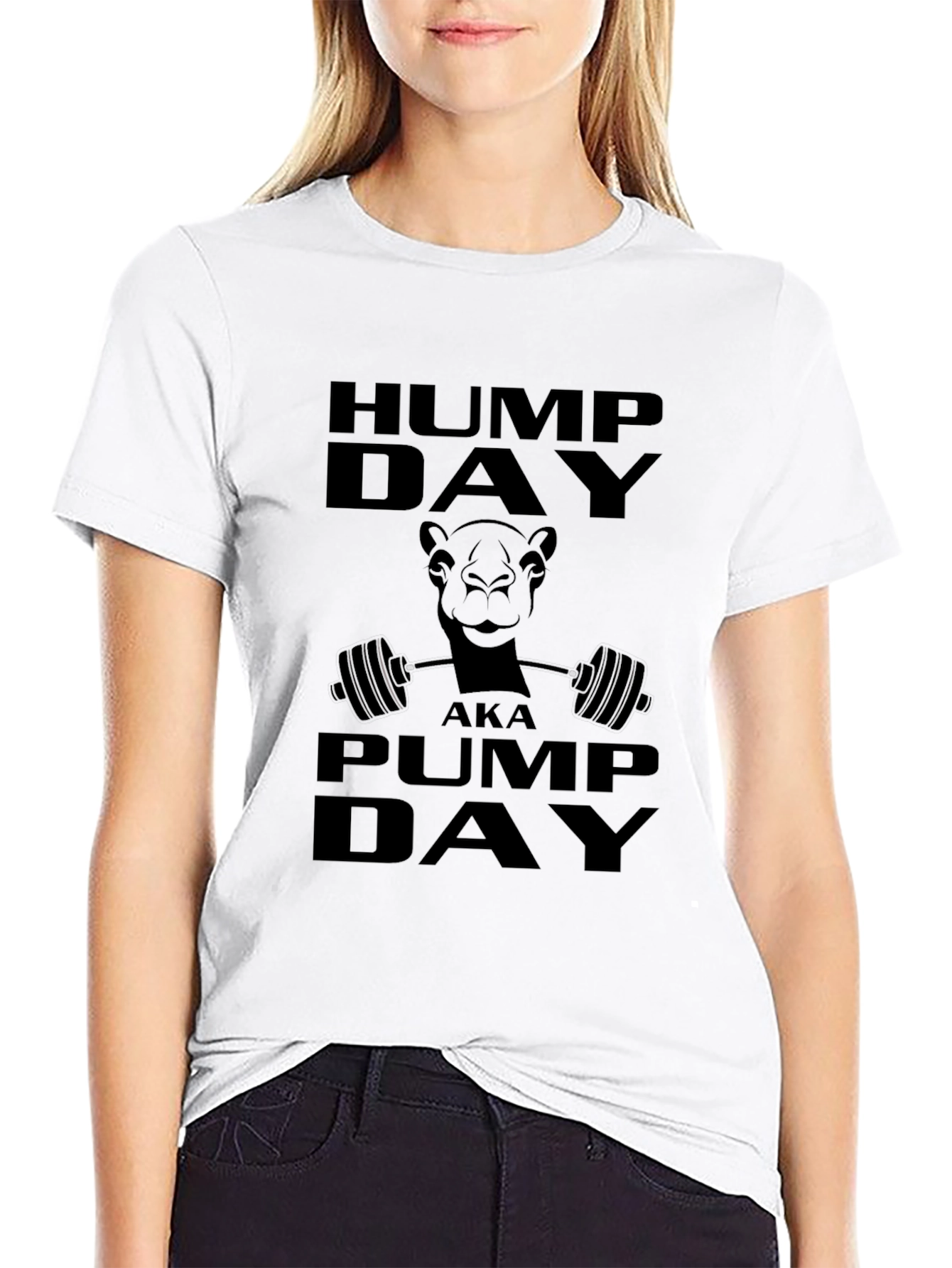 Hump Day Pump Day Camel Graphic T-Shirt