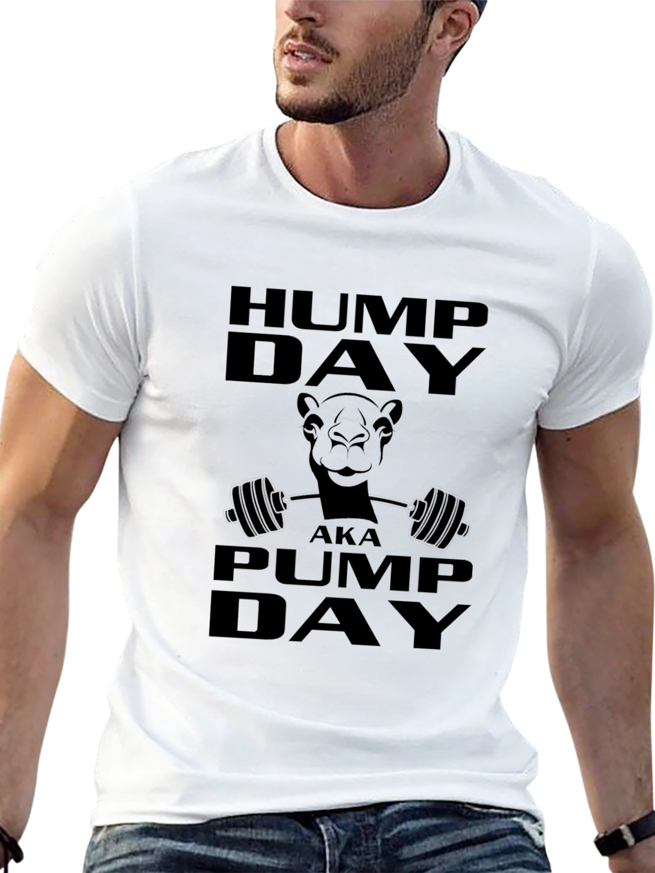 Hump Day Pump Day Camel Graphic T-Shirt