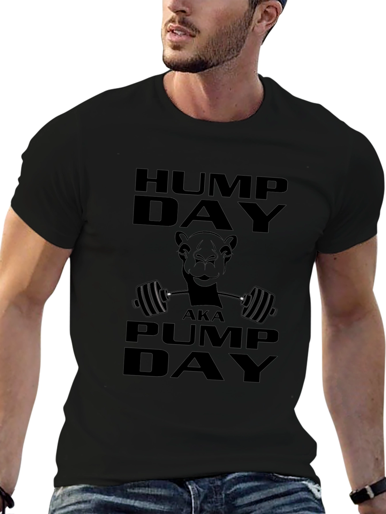 Hump Day Pump Day Camel Graphic T-Shirt
