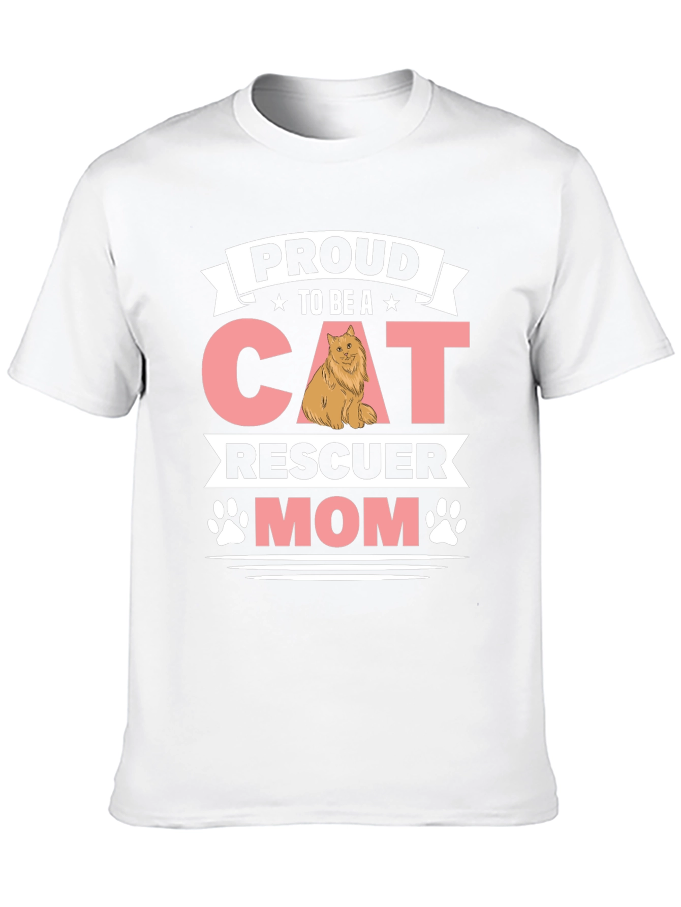 Proud Cat Rescuer Mom T-Shirt