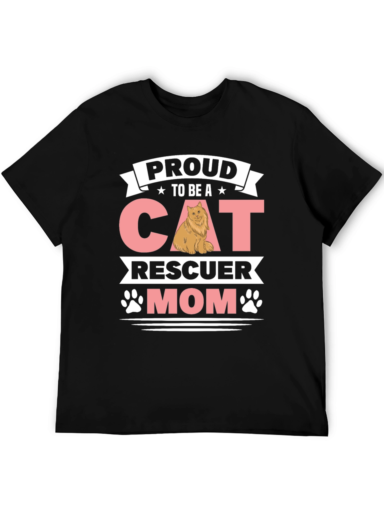 Proud Cat Rescuer Mom T-Shirt