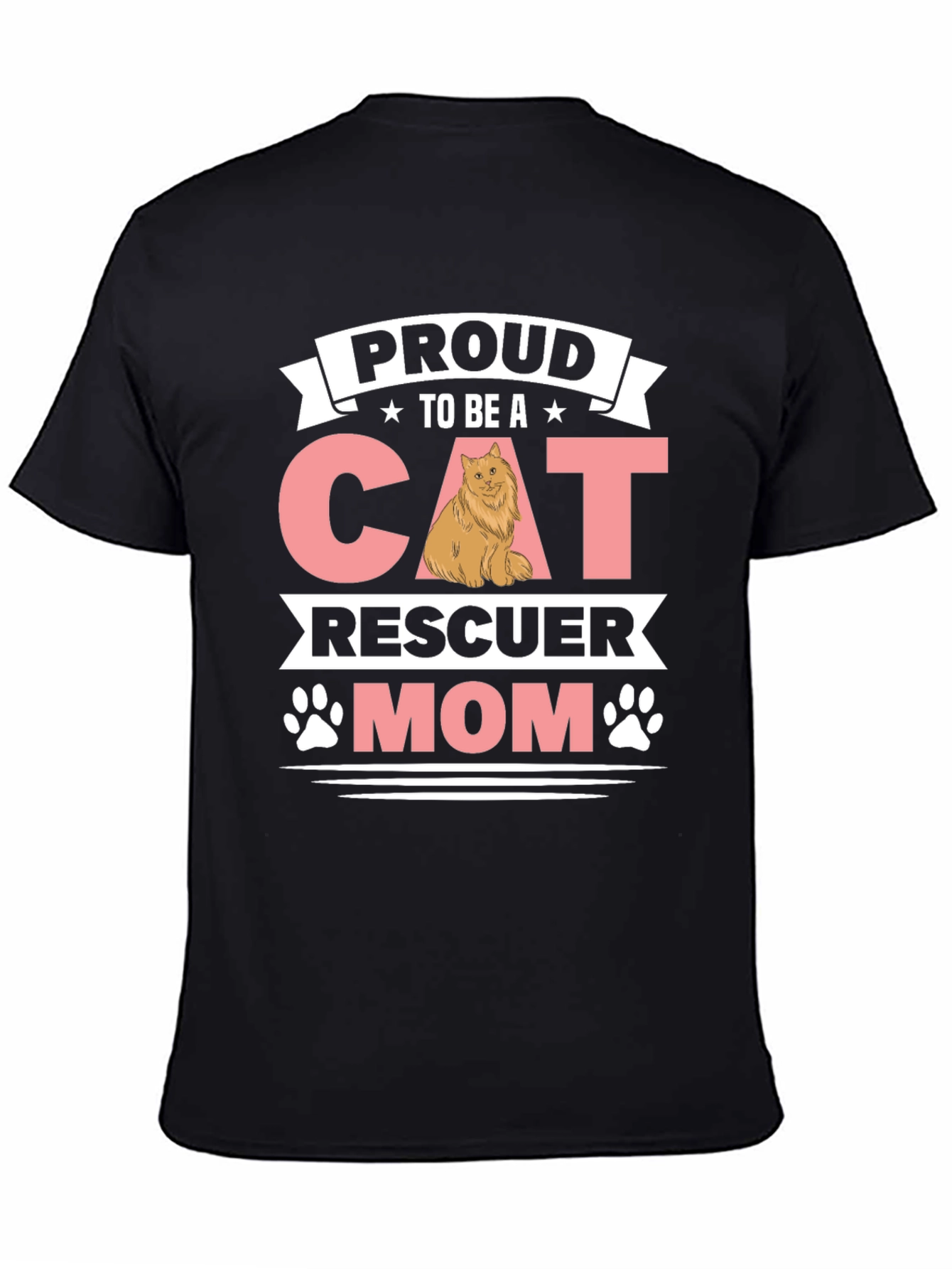 Proud Cat Rescuer Mom T-Shirt