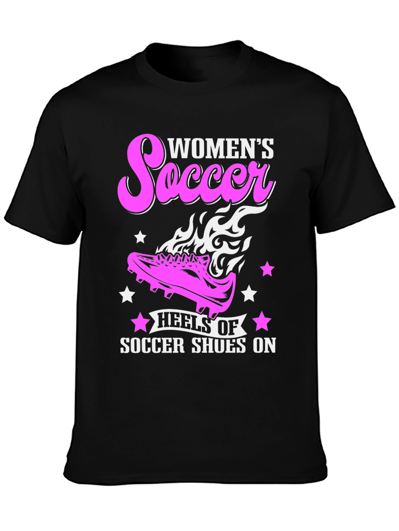 Womens Soccer Heels T-Shirt