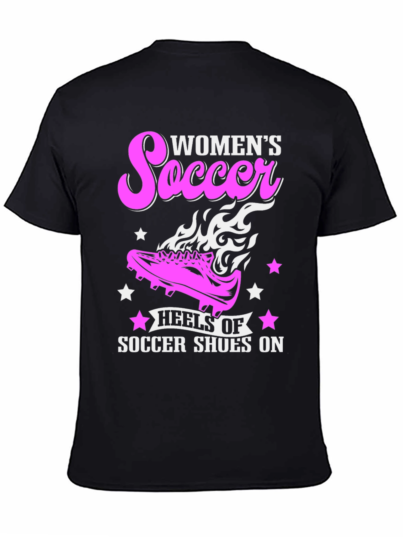 Womens Soccer Heels T-Shirt