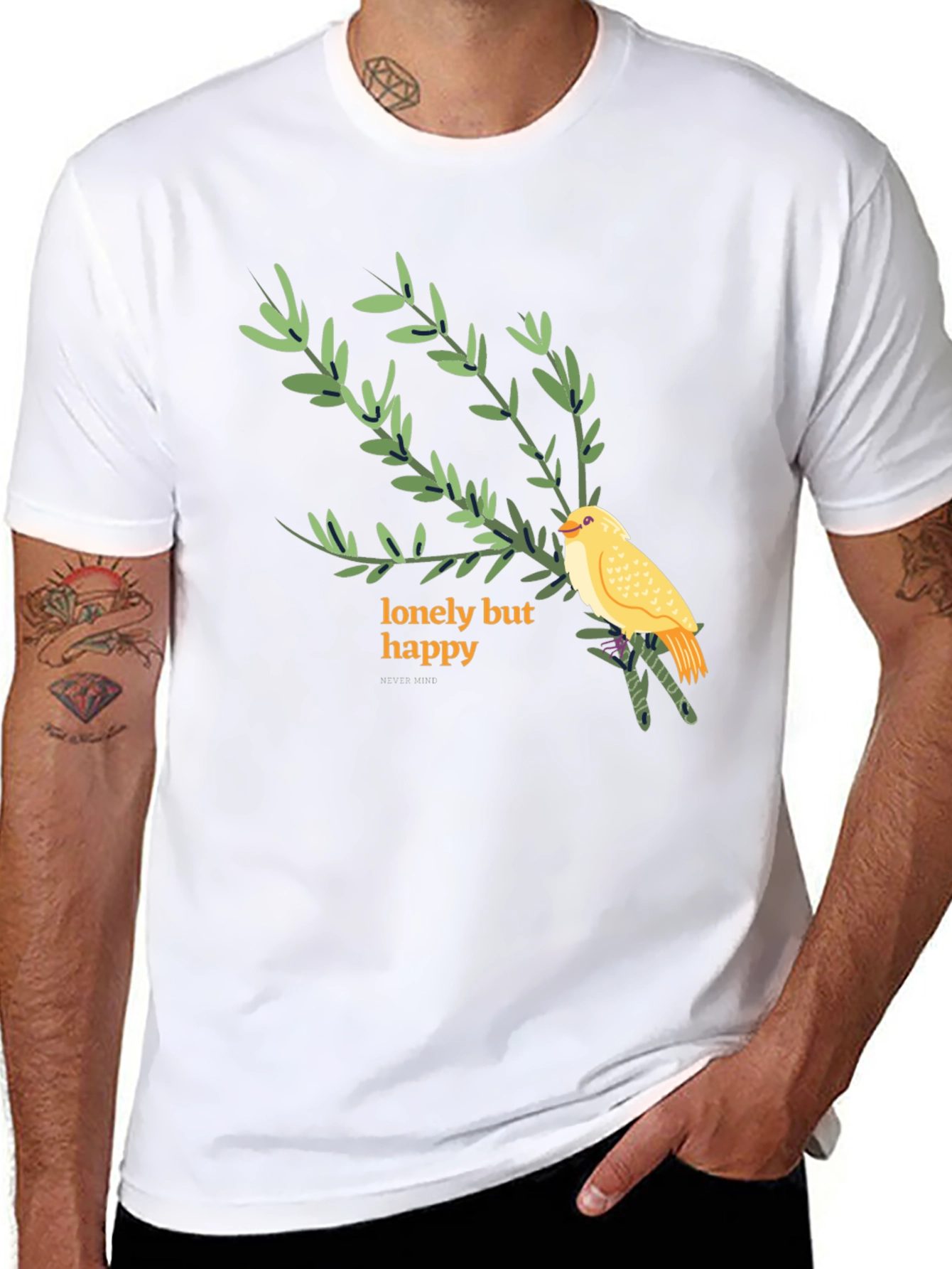 Lonely But Happy Graphic Tee
