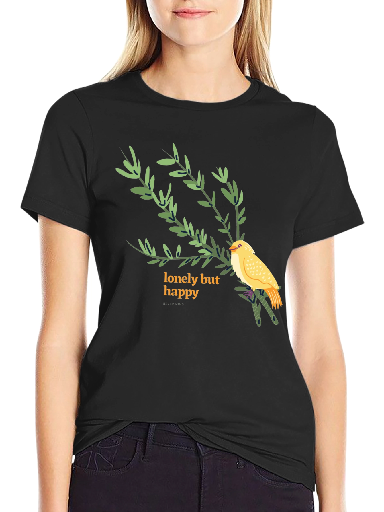 Lonely But Happy Graphic Tee