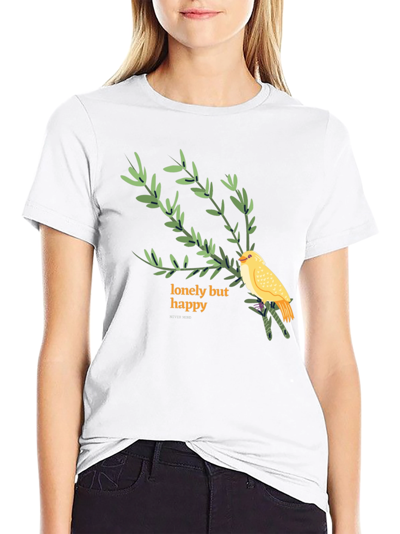Lonely But Happy Graphic Tee