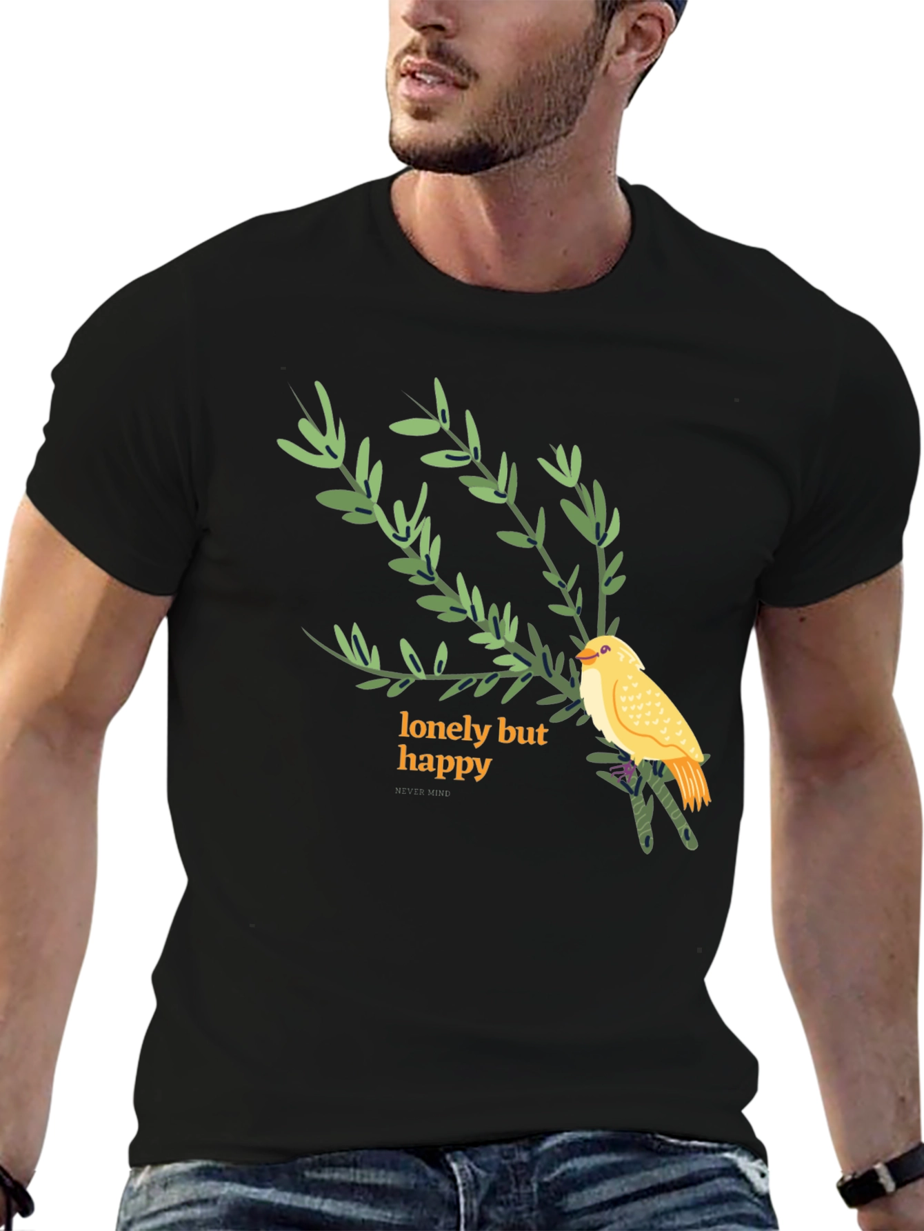 Lonely But Happy Graphic Tee