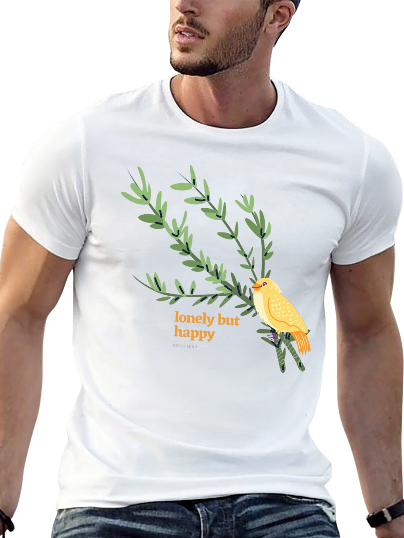 Lonely But Happy Graphic Tee