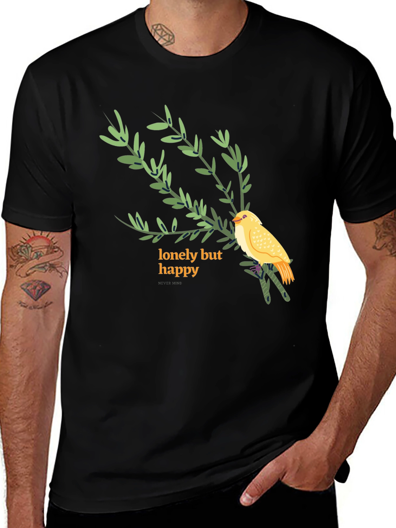 Lonely But Happy Graphic Tee