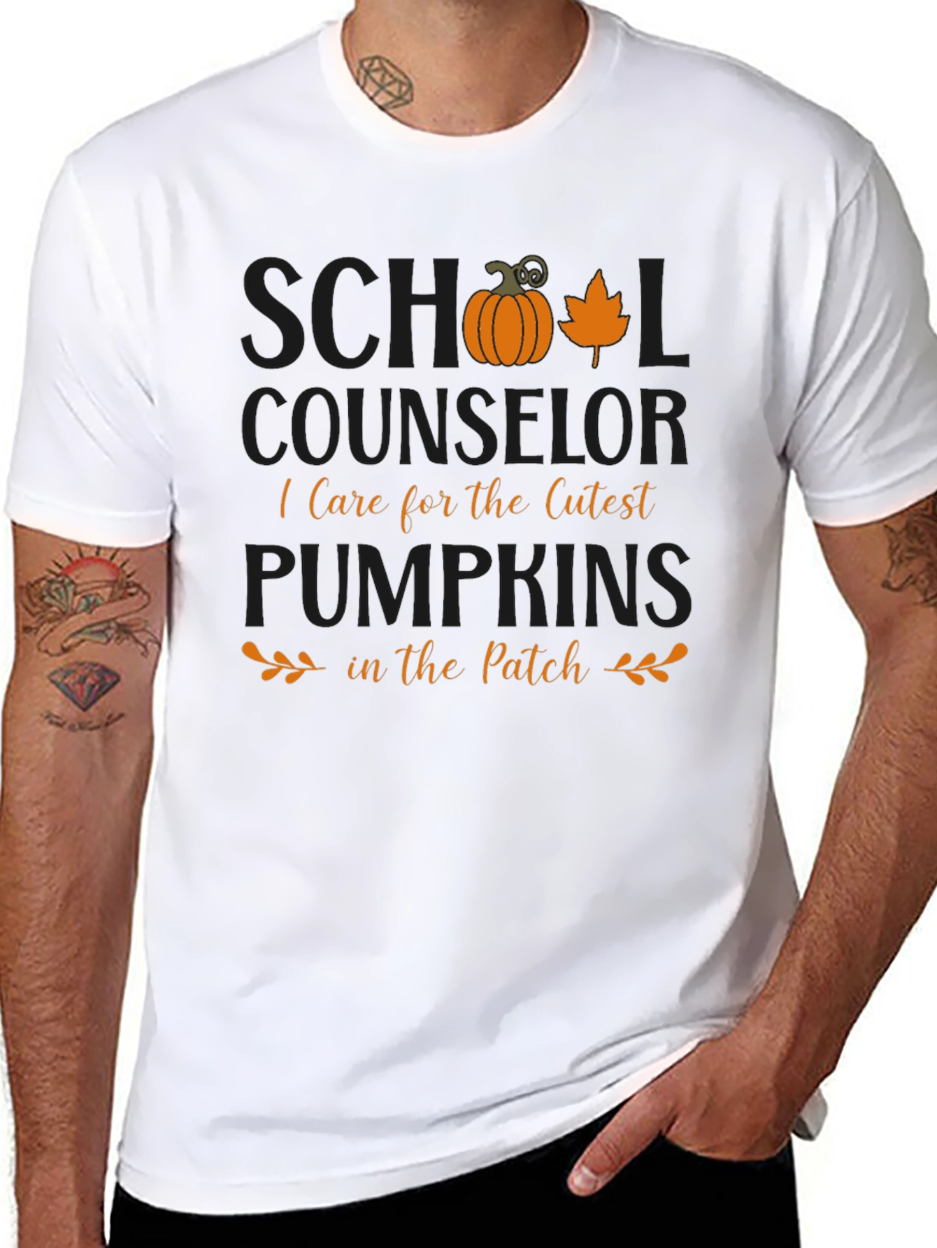 School Counselor Pumpkin Patch T-Shirt