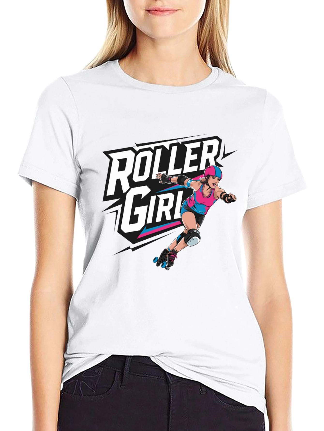 Roller Girl T-Shirt - Bold Graphic Tee