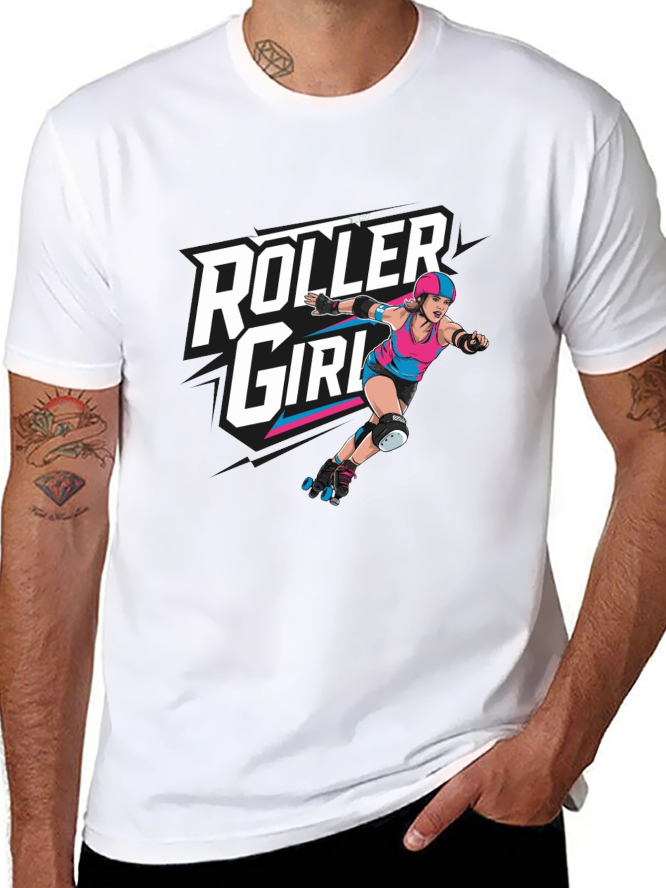 Roller Girl T-Shirt - Bold Graphic Tee