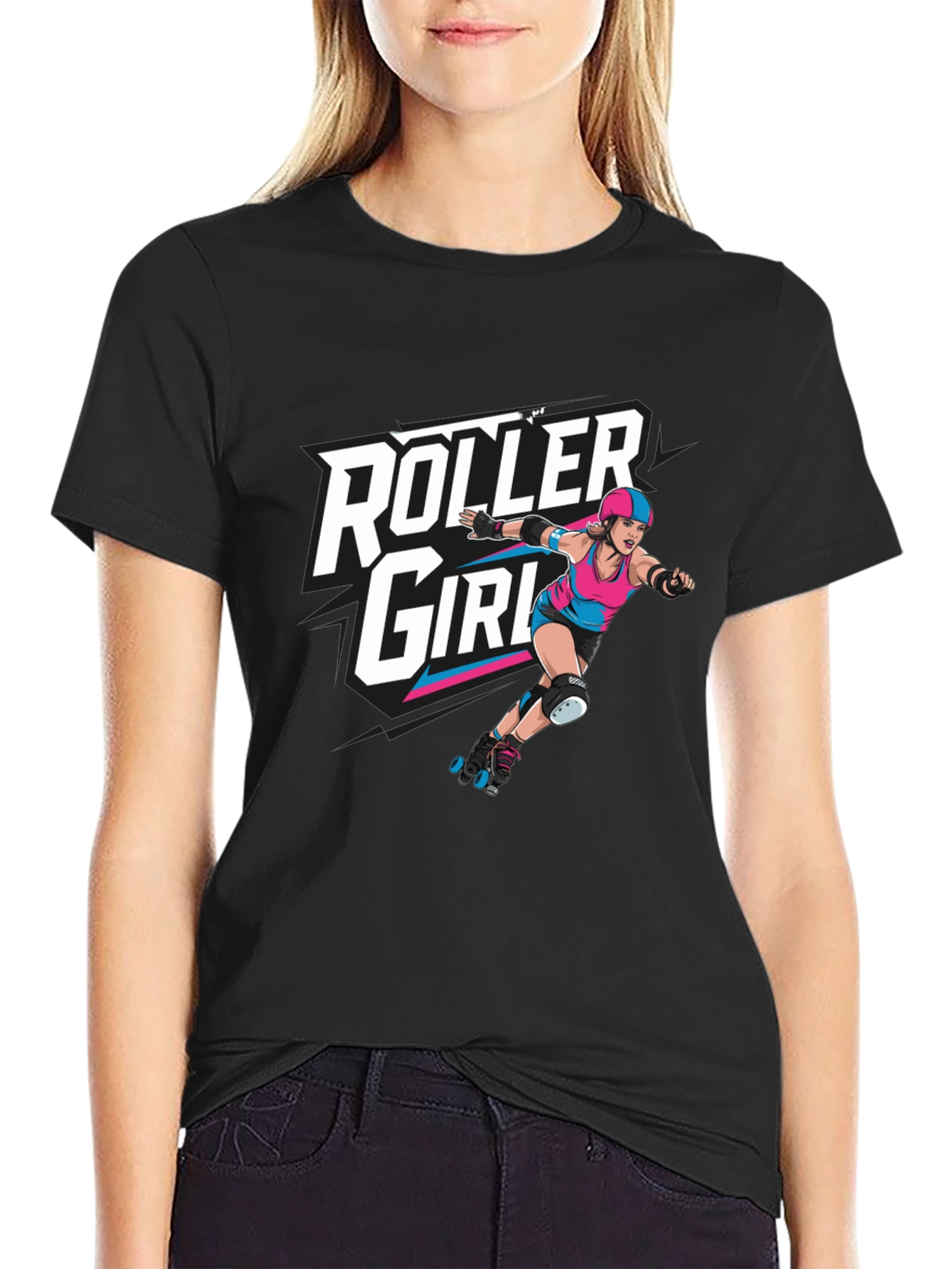 Roller Girl T-Shirt - Bold Graphic Tee