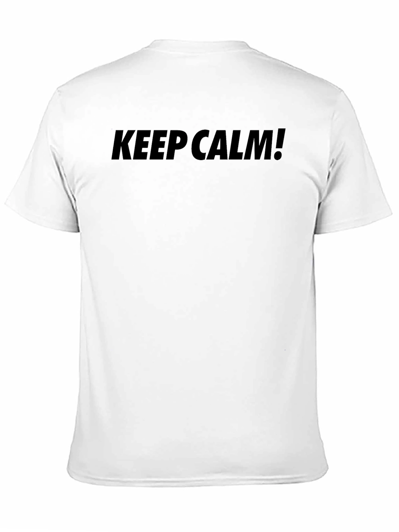 Keep Calm T-Shirt - Black Crew Neck Tee