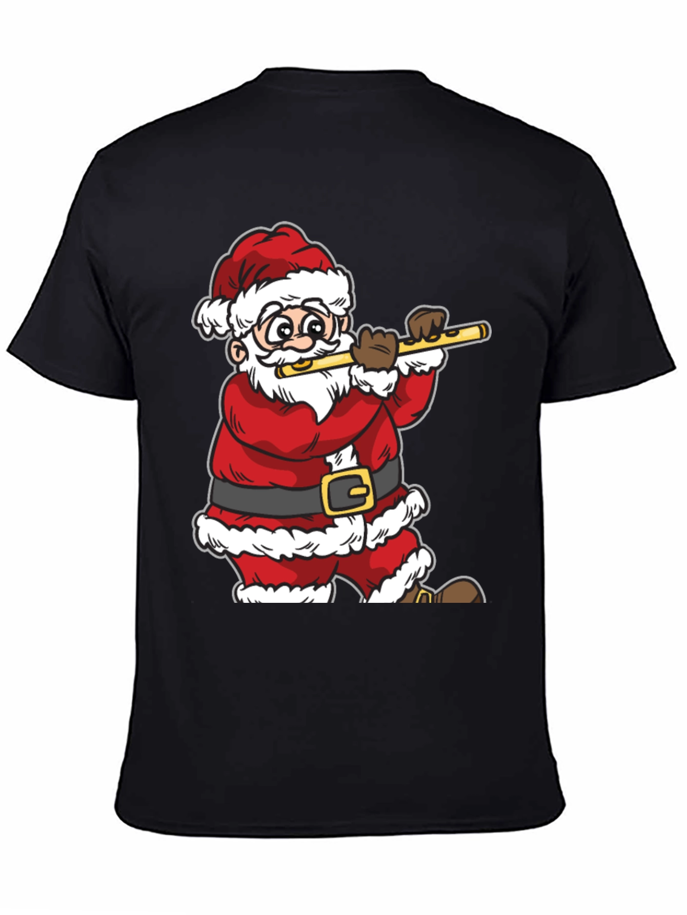 Santa Claus Playing Flute T-Shirt