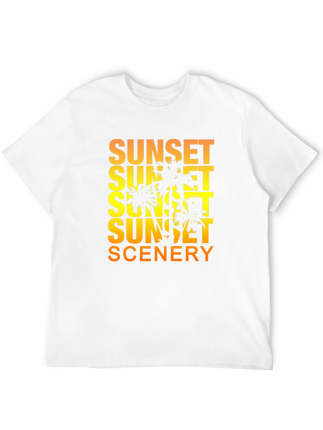 Sunset Scenery Graphic T-Shirt
