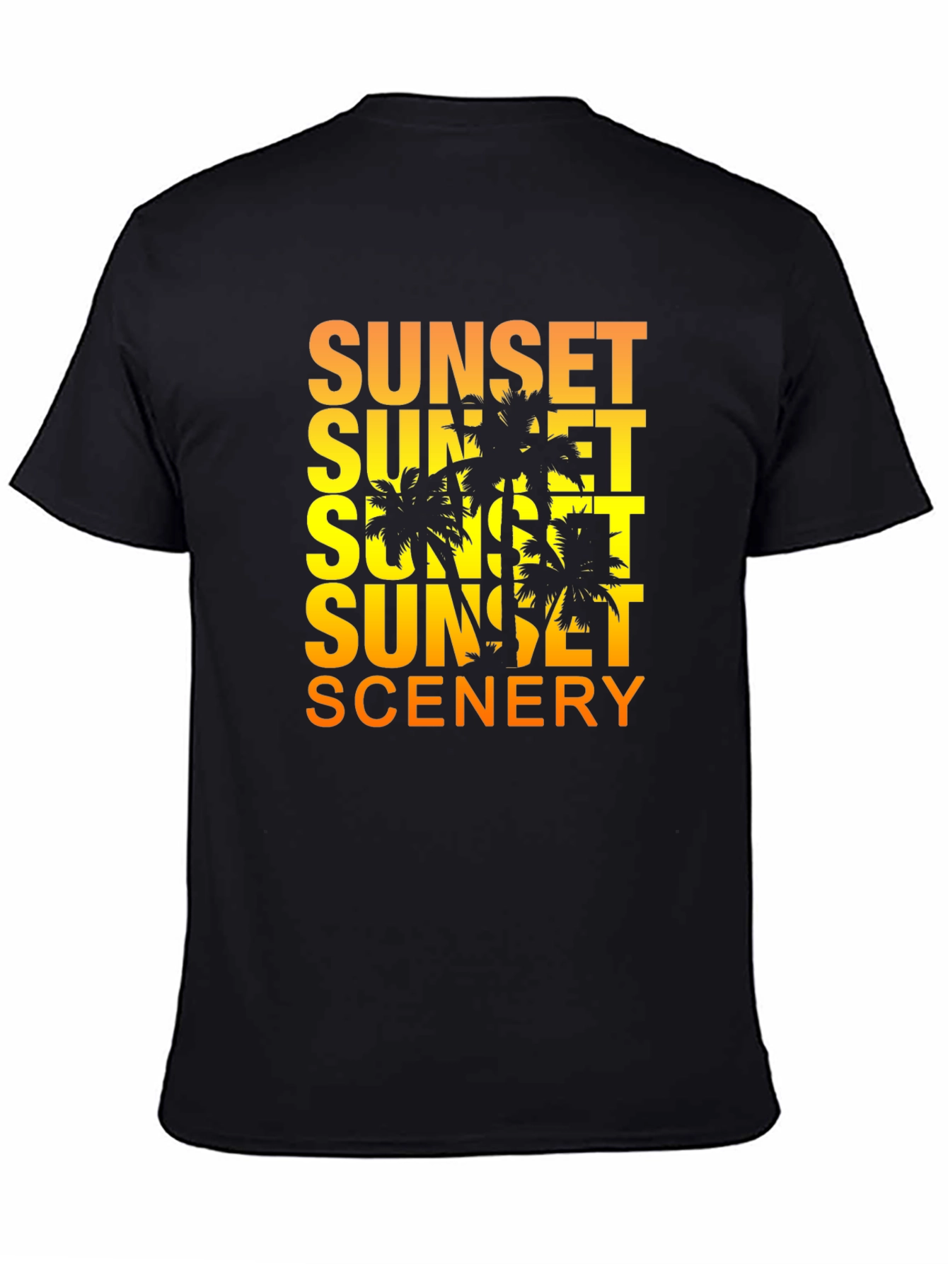 Sunset Scenery Graphic T-Shirt