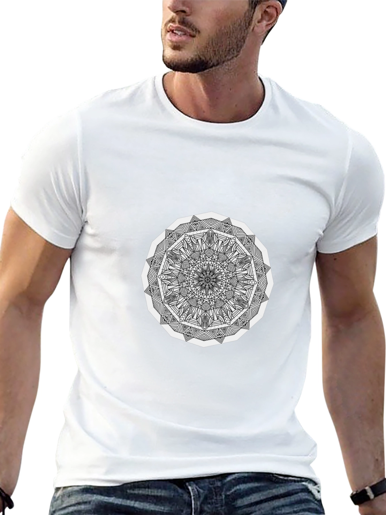 Mandala Graphic Black T-Shirt