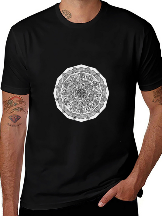 Mandala Graphic Black T-Shirt