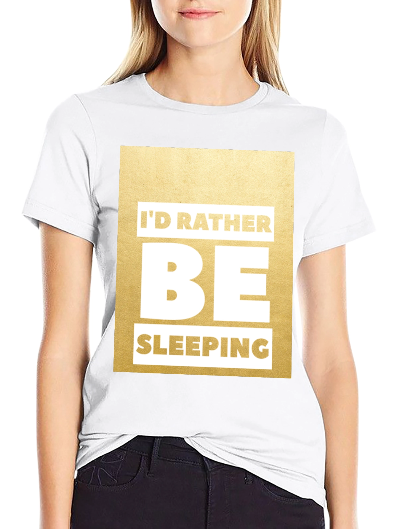Funny Id Rather Be Sleeping Graphic Tee