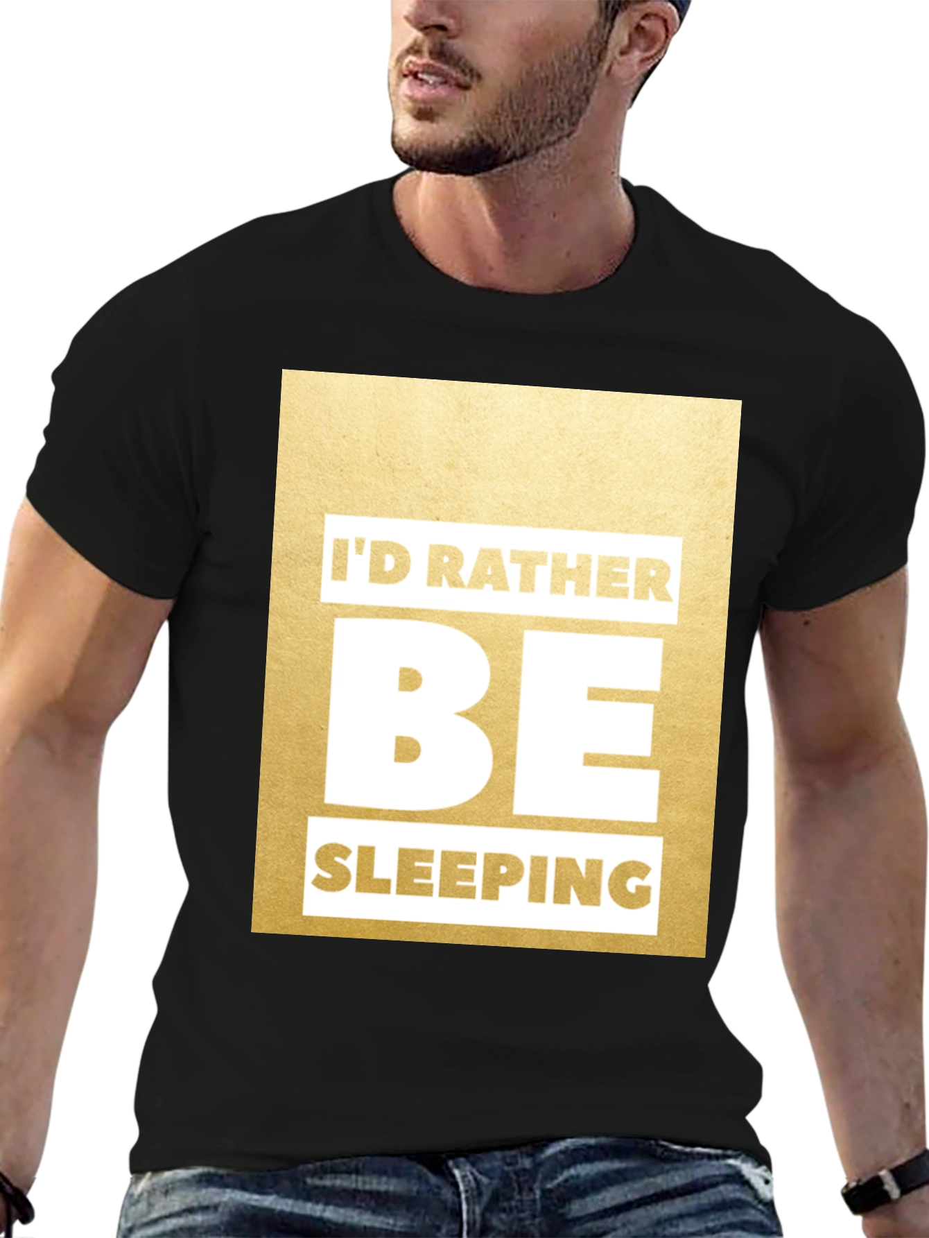 Funny Id Rather Be Sleeping Graphic Tee
