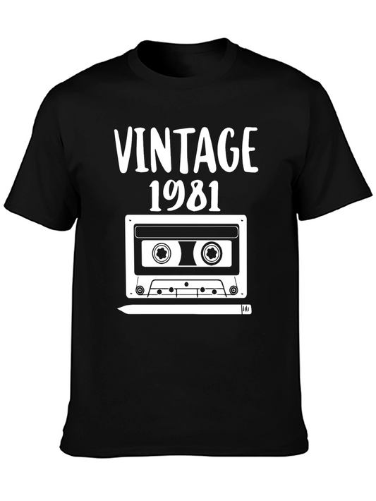 Vintage 1981 Cassette Tape T-Shirt - Retro Style