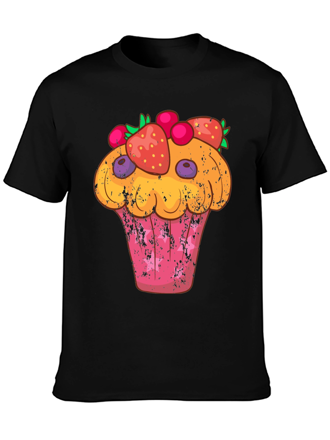 Cupcake Graphic T-Shirt - Sweet Treat Design