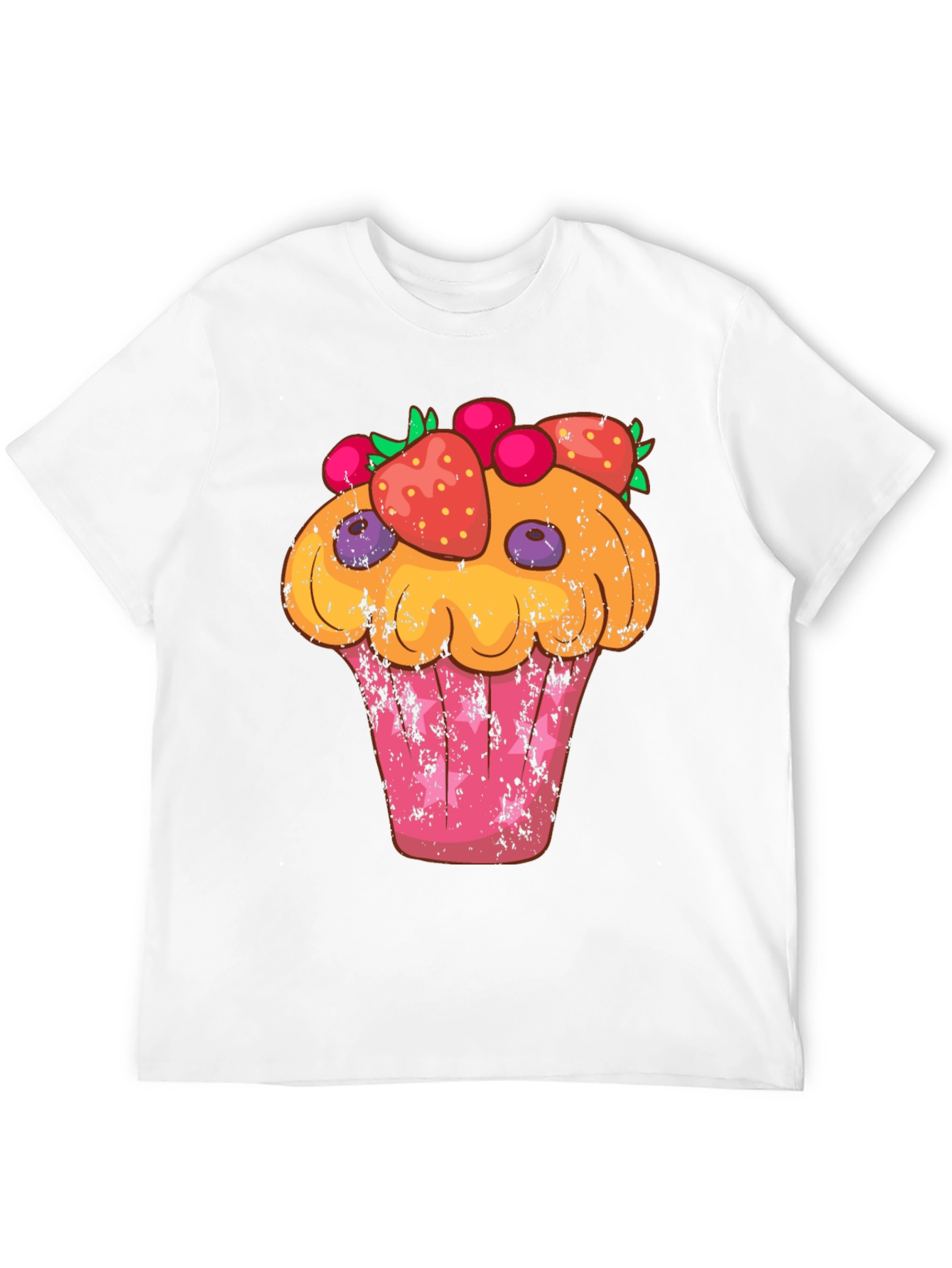 Cupcake Graphic T-Shirt - Sweet Treat Design