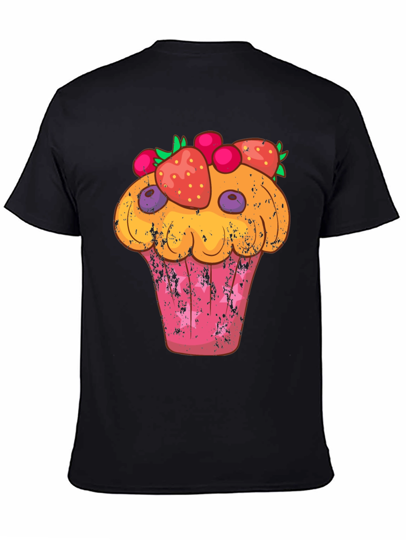 Cupcake Graphic T-Shirt - Sweet Treat Design