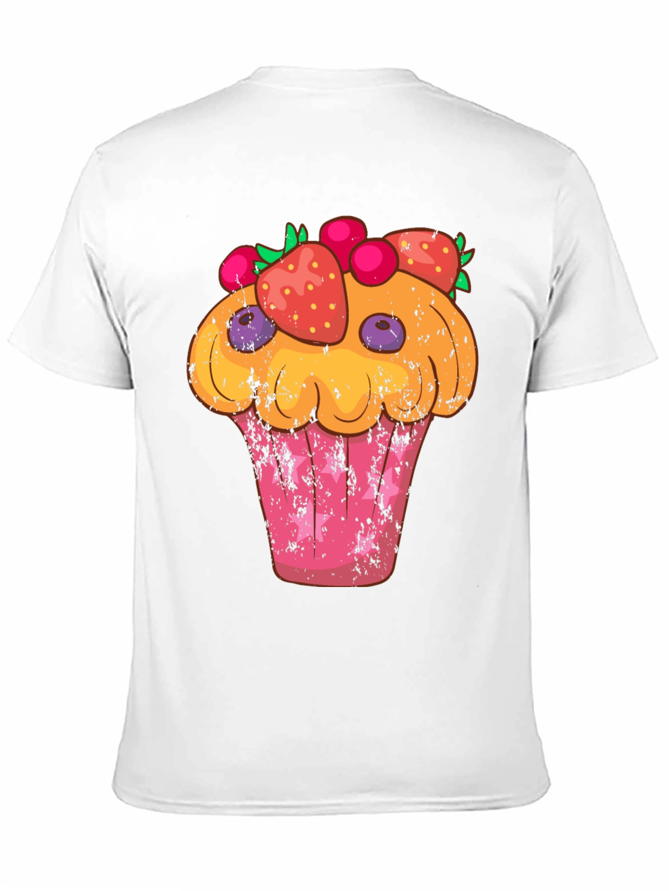 Cupcake Graphic T-Shirt - Sweet Treat Design