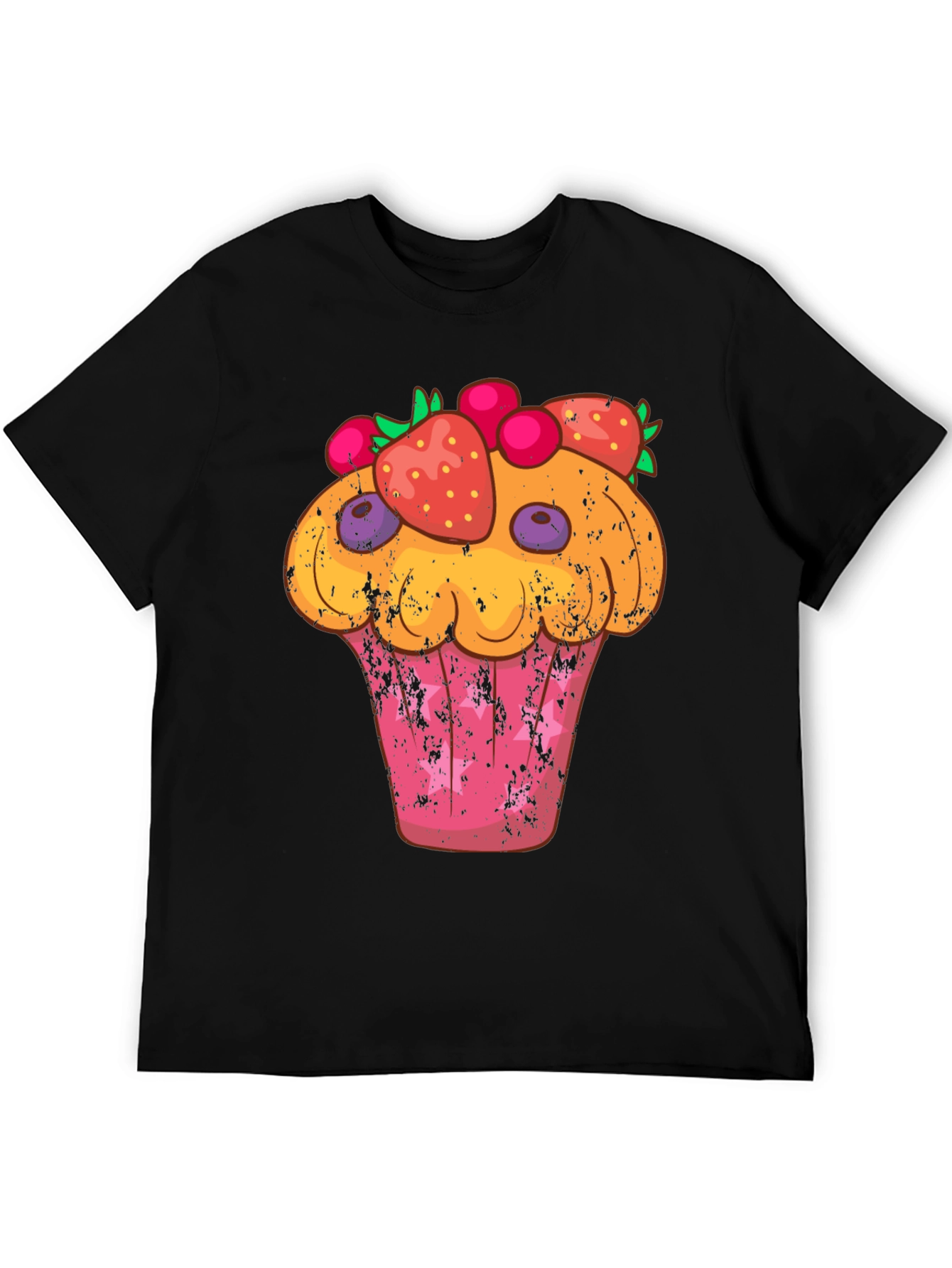 Cupcake Graphic T-Shirt - Sweet Treat Design