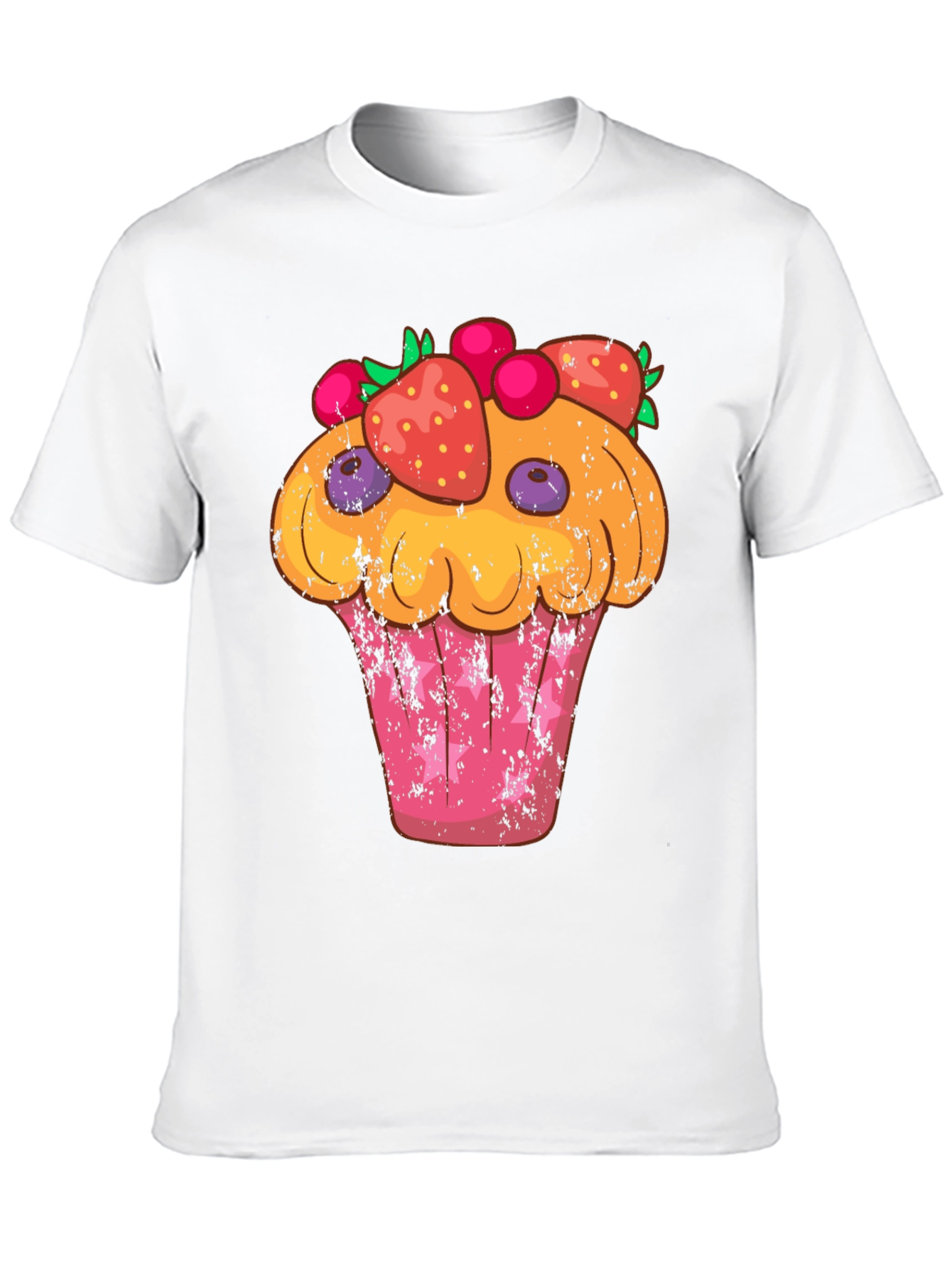 Cupcake Graphic T-Shirt - Sweet Treat Design