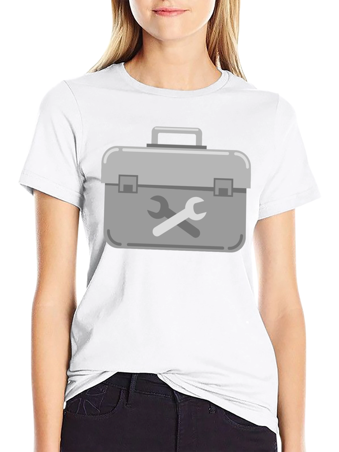 Toolbox Graphic Tee - Black Crew Neck T-Shirt