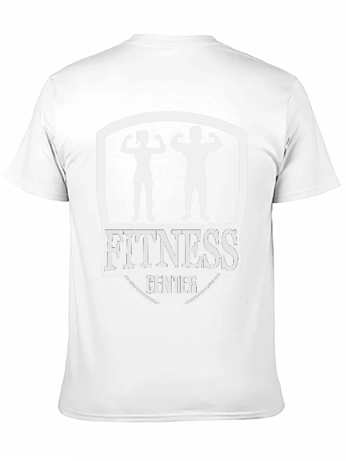 Fitness Center Graphic T-Shirt - Black Cotton Tee