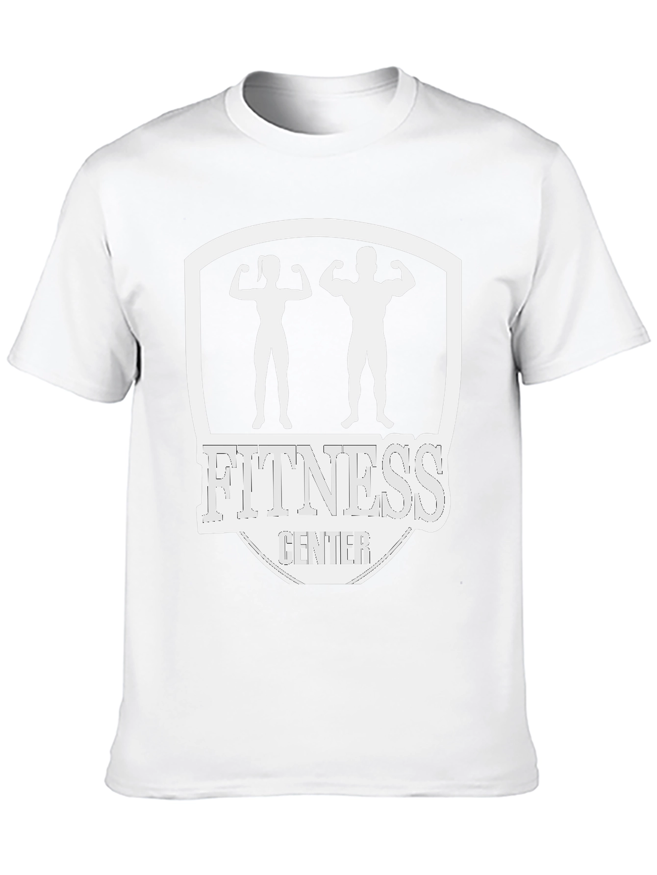 Fitness Center Graphic T-Shirt - Black Cotton Tee