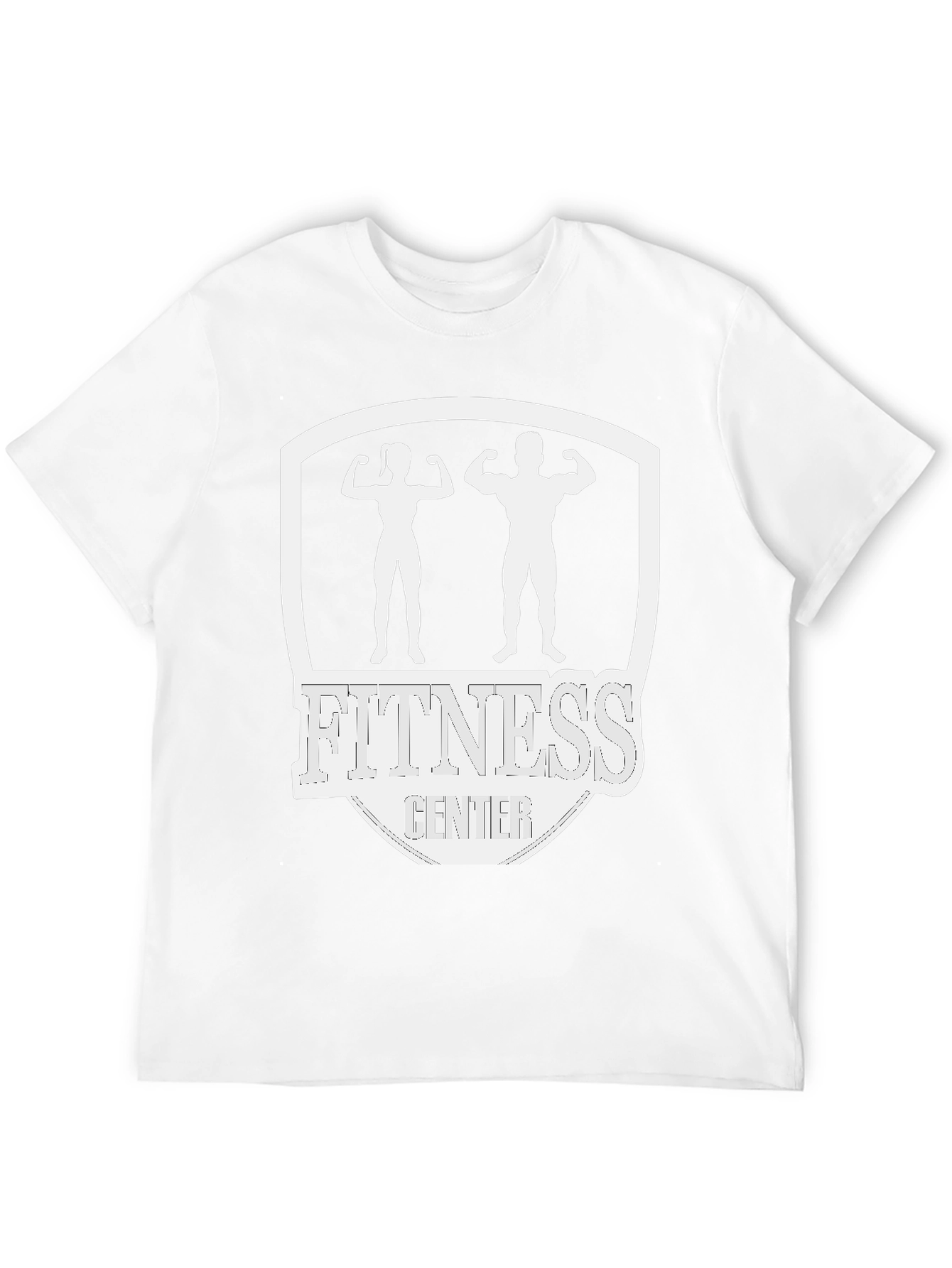 Fitness Center Graphic T-Shirt - Black Cotton Tee