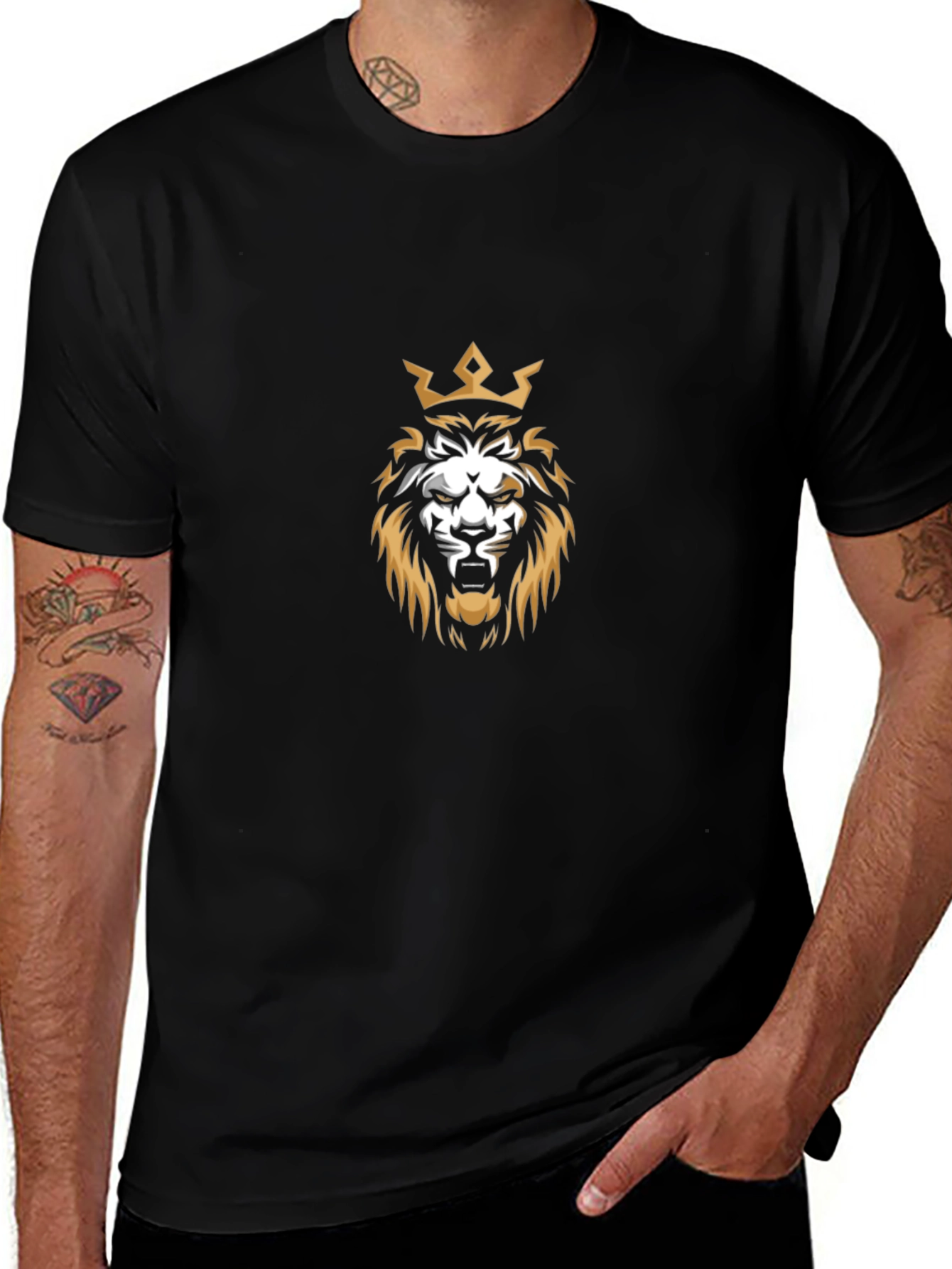 Black Lion King Graphic T-Shirt