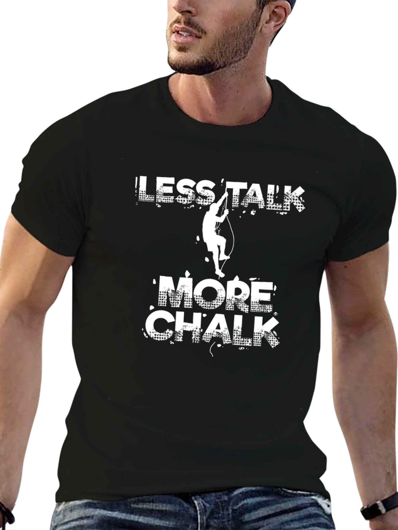 Less Talk More Chalk Climbing T-Shirt