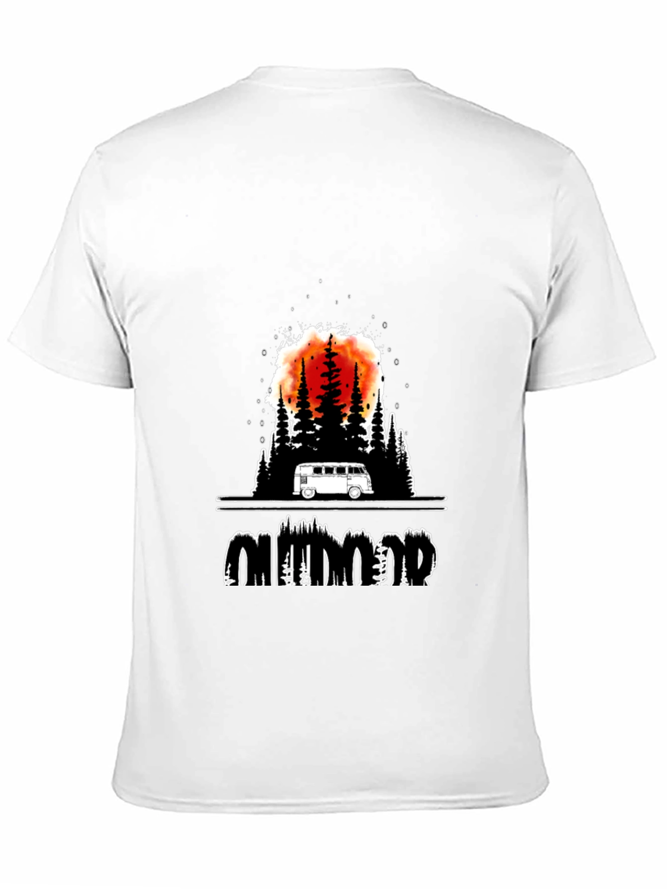 Outdoor Adventure Graphic Tee - Black