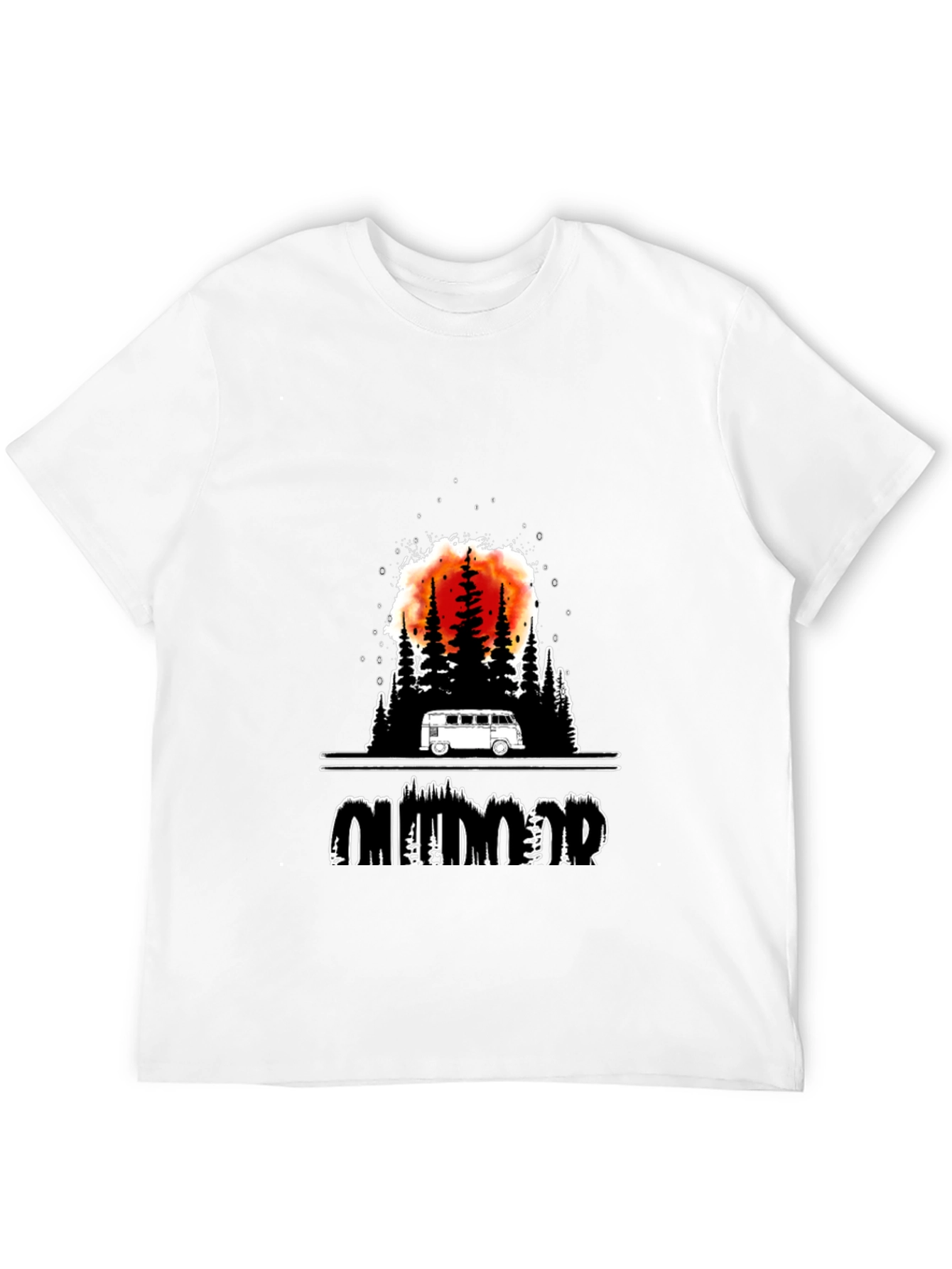 Outdoor Adventure Graphic Tee - Black