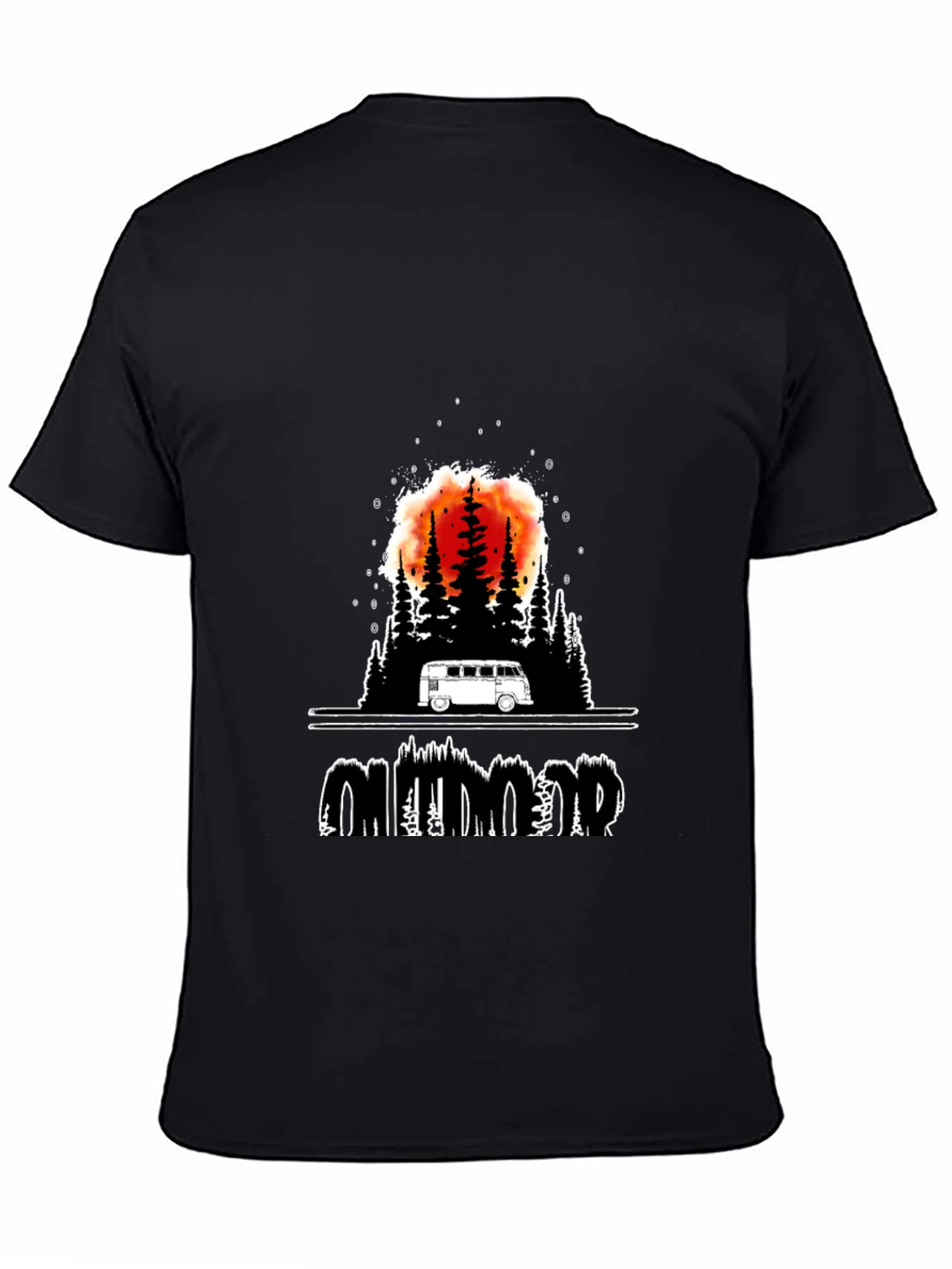 Outdoor Adventure Graphic Tee - Black