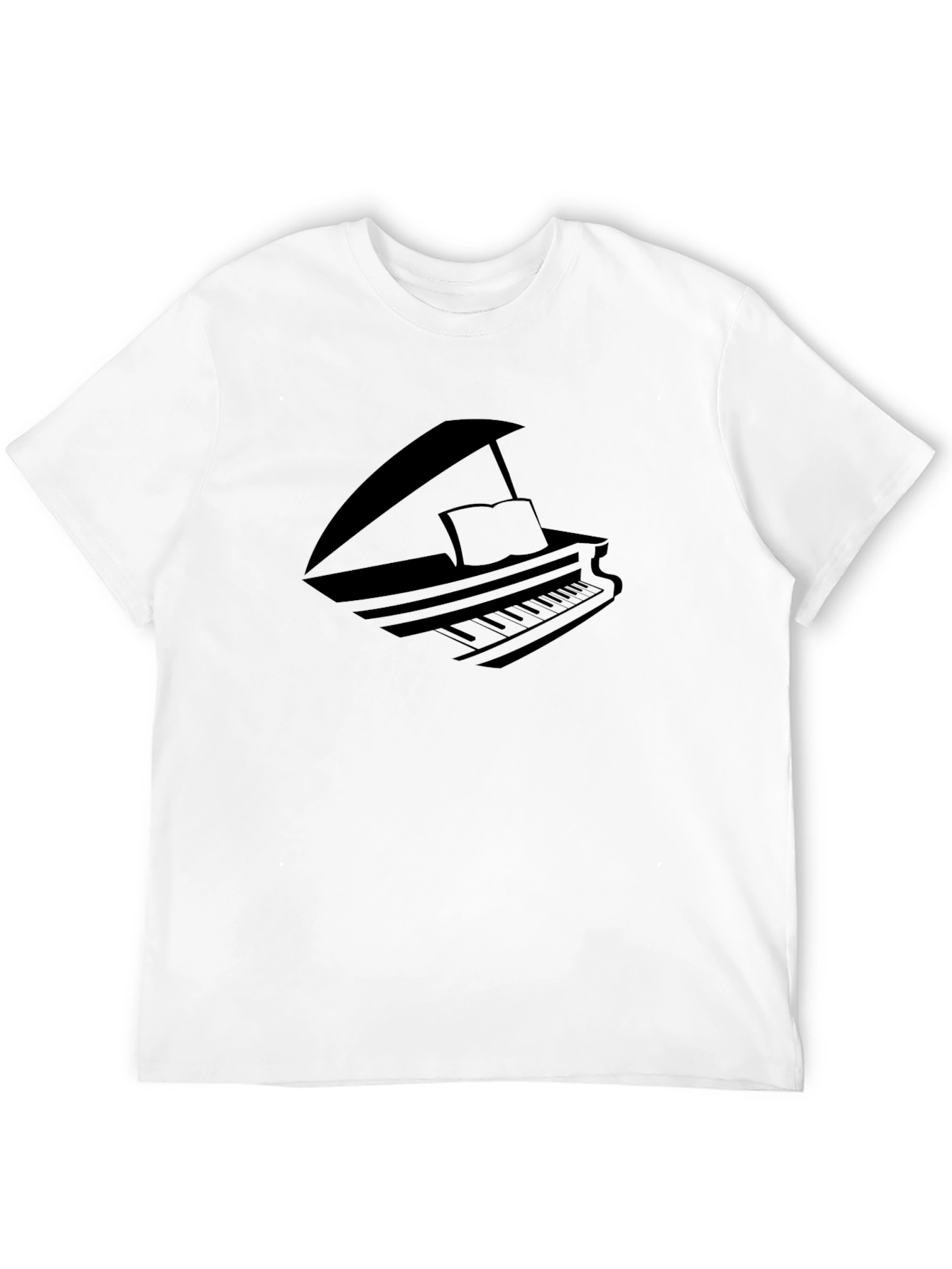 Piano Graphic T-Shirt - Classic Style