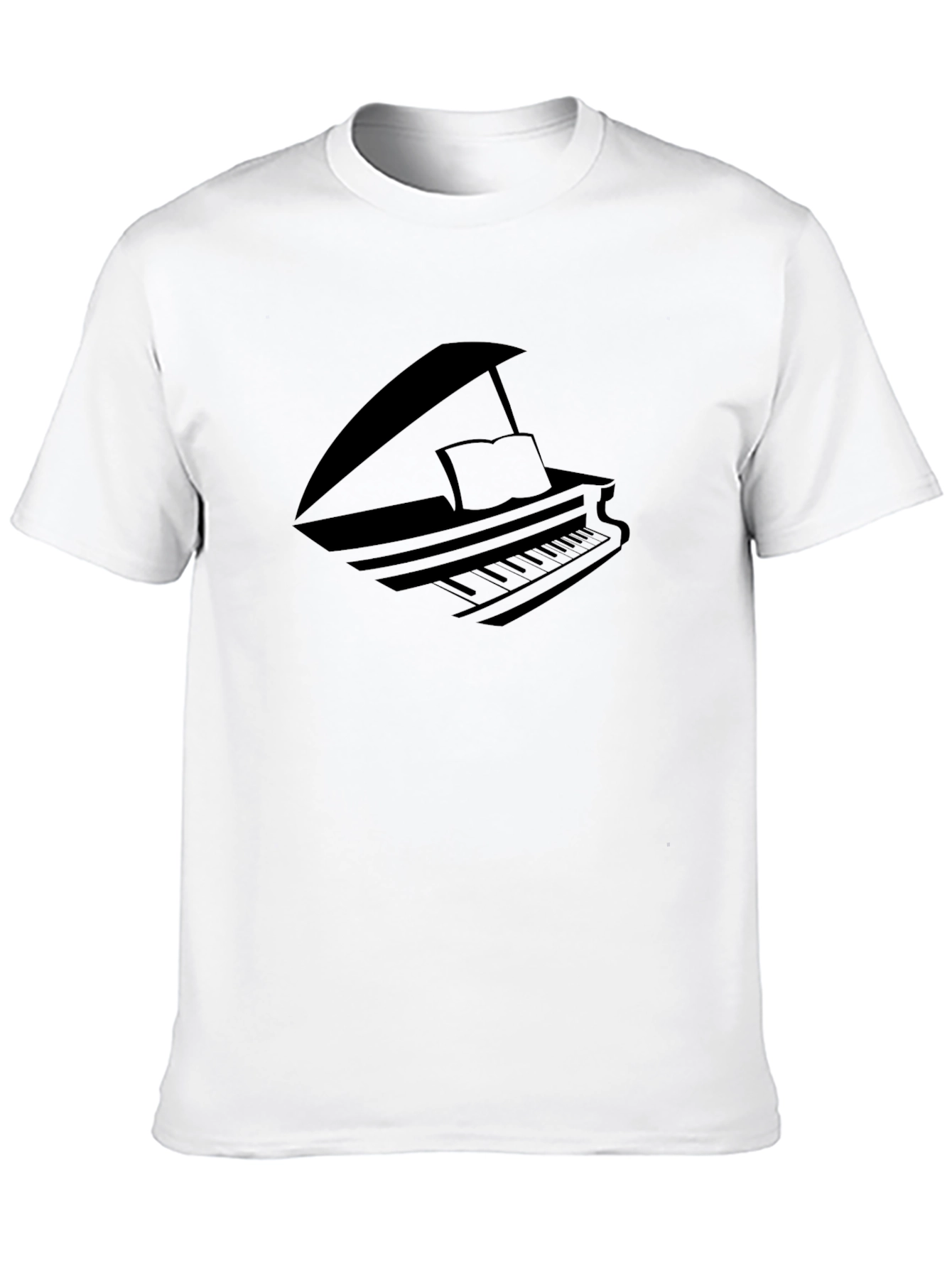 Piano Graphic T-Shirt - Classic Style